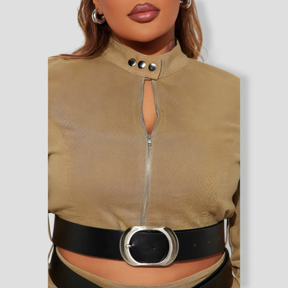 all Me Belted Skirt Set