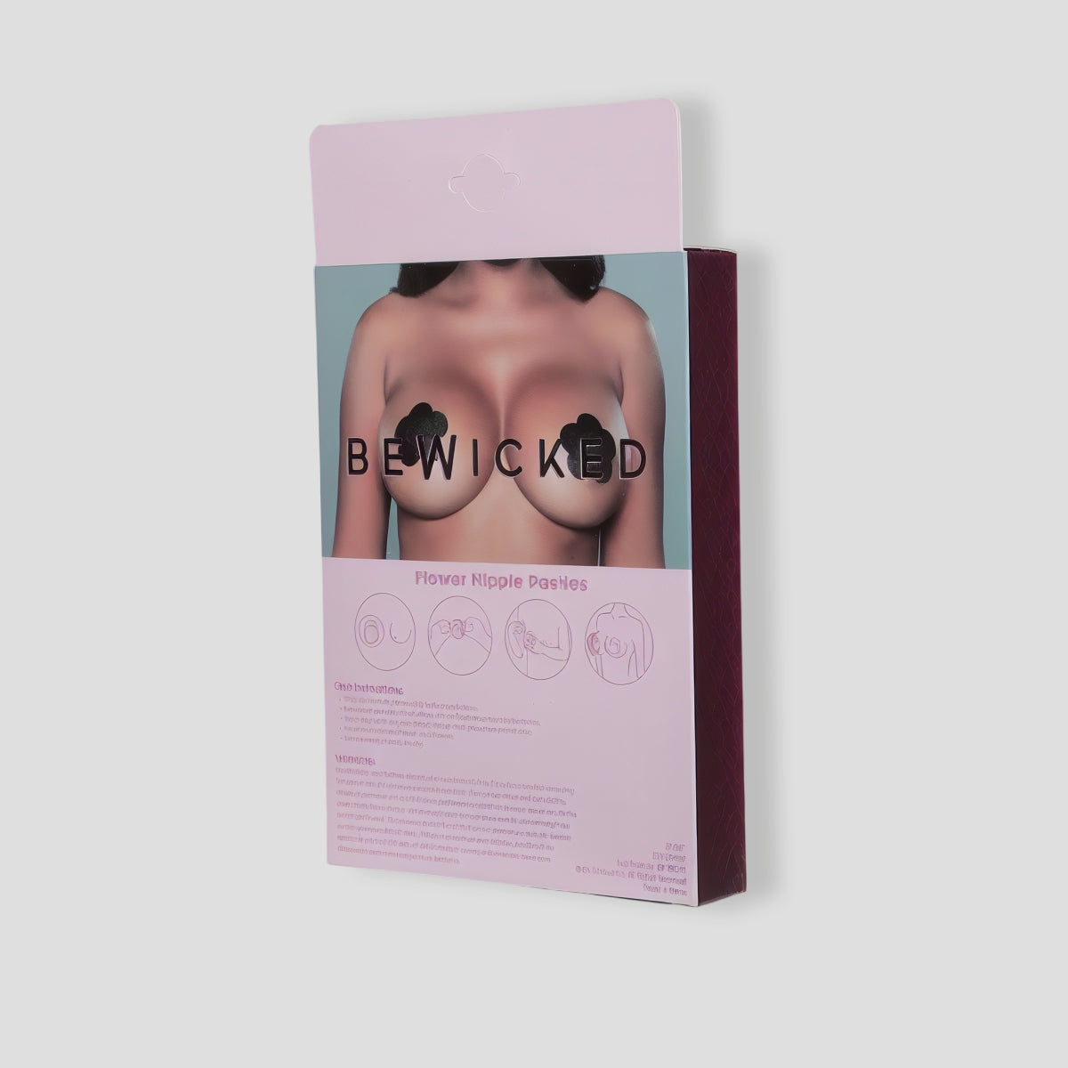 Always Blooming Flower Pasties 3 Pack - Black