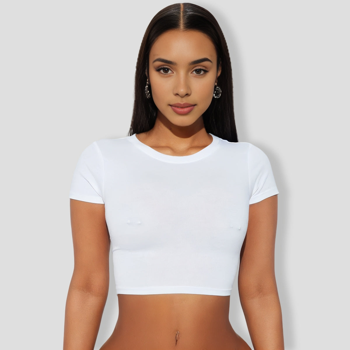 Are Those Real Faux Pierced Nipple Covers - Nude