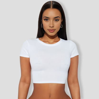 Are Those Real Faux Pierced Nipple Covers - Nude