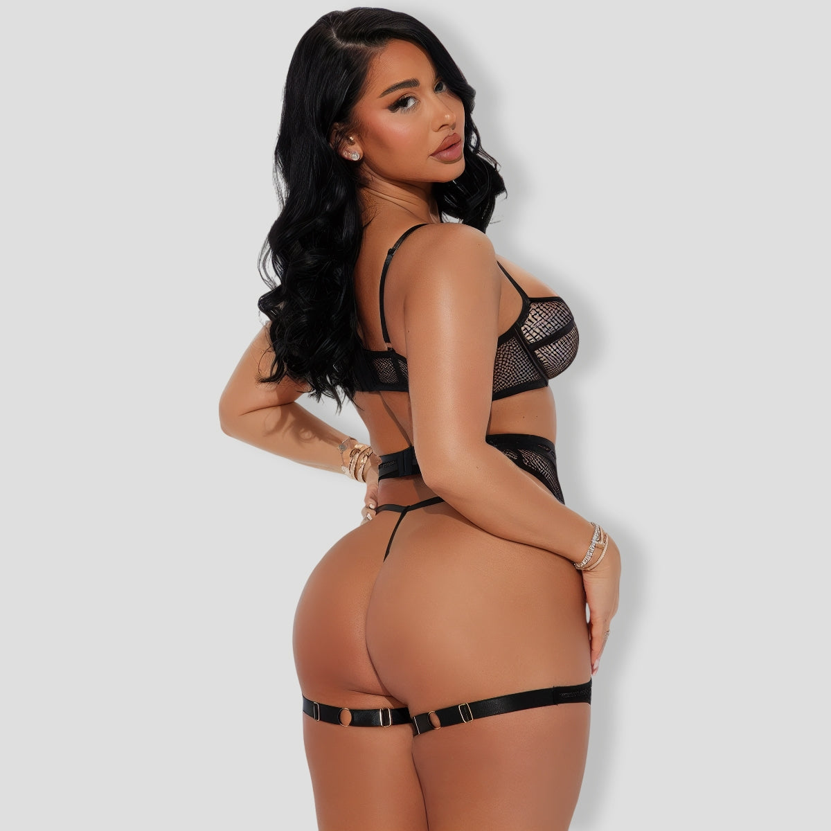 Naughty Girl Tonight 3 Piece Garter Set