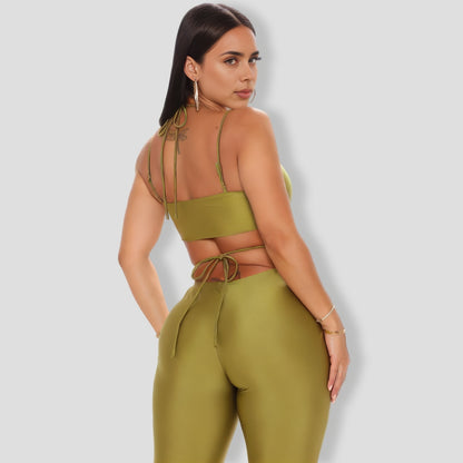 Be My Baby Pant Set - Olive