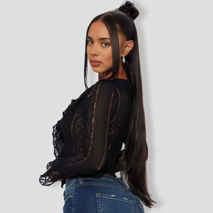 Ruffle Lace Top