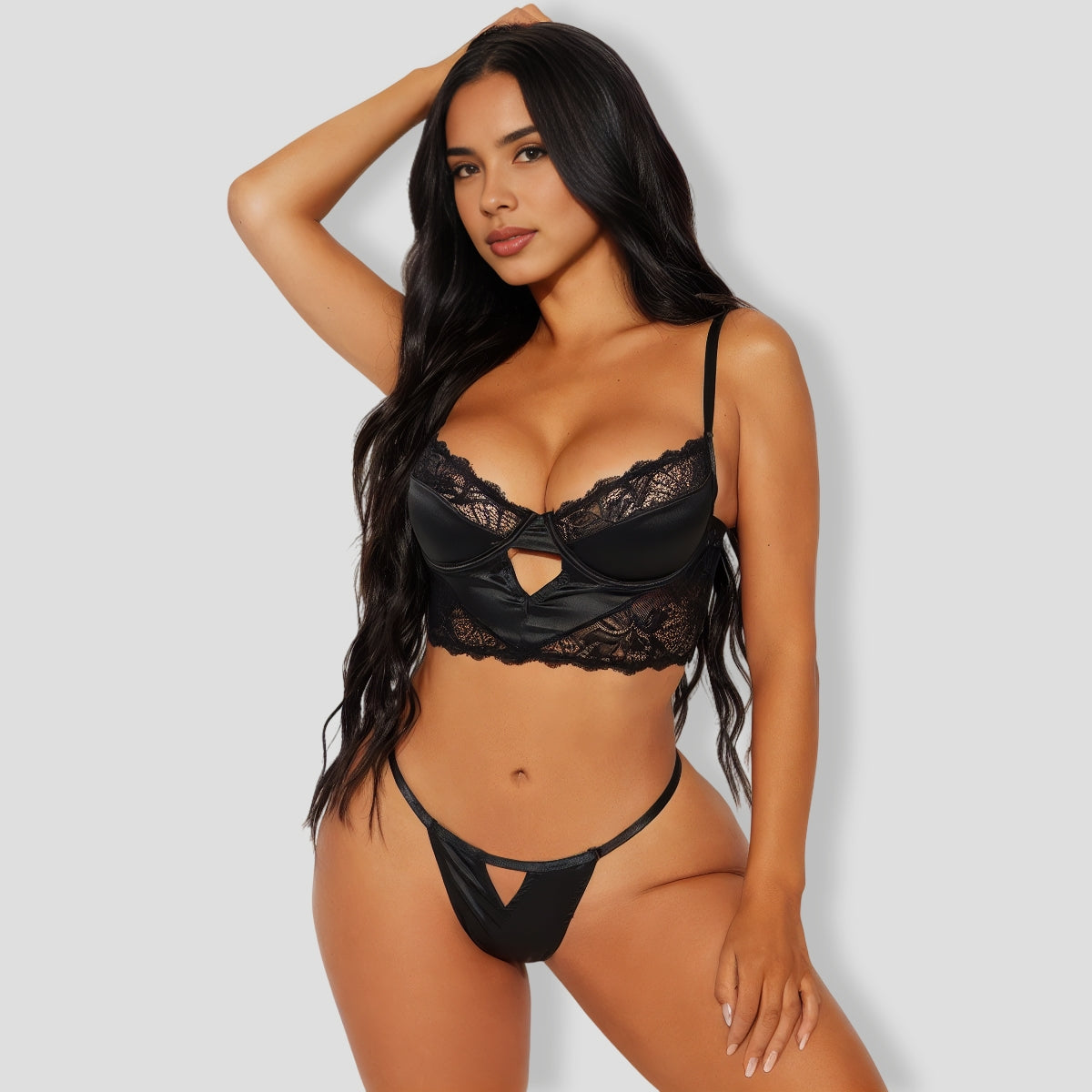 Better With You Black Lace 2 Piece Set