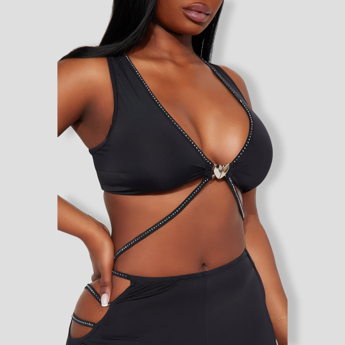 Diva Day Pant Set - Black