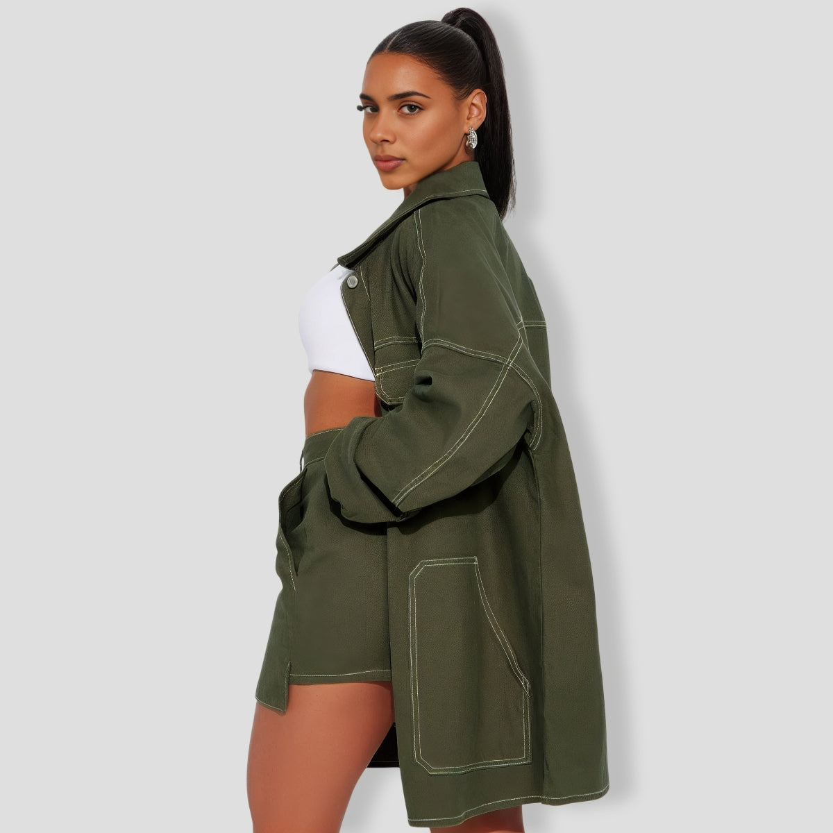 ega Babe Denim Skirt Set