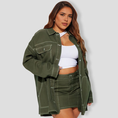 ega Babe Denim Skirt Set