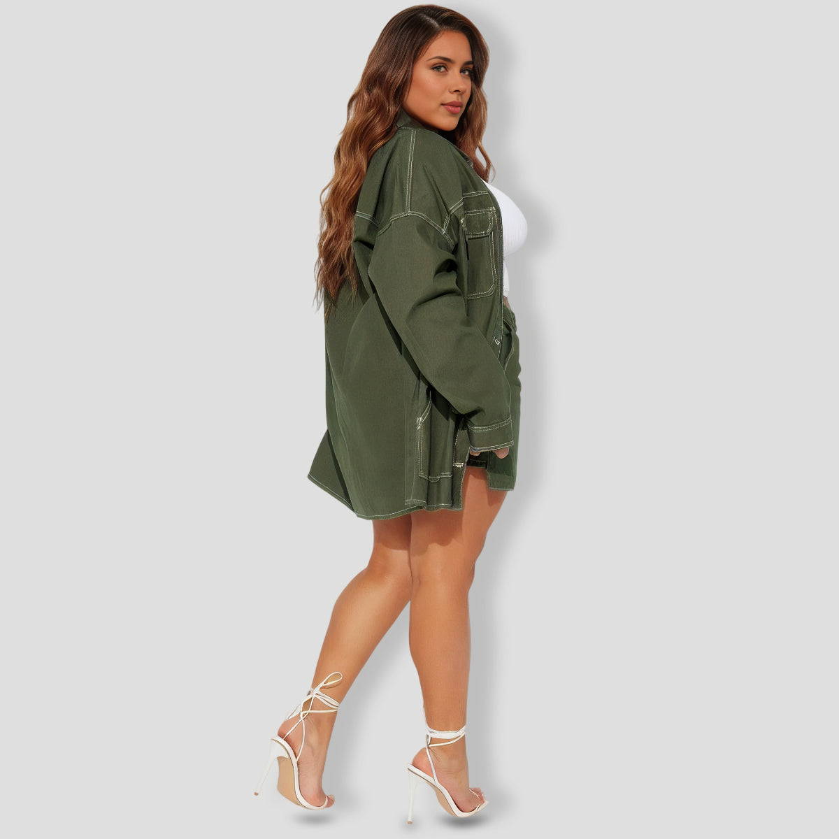 ega Babe Denim Skirt Set