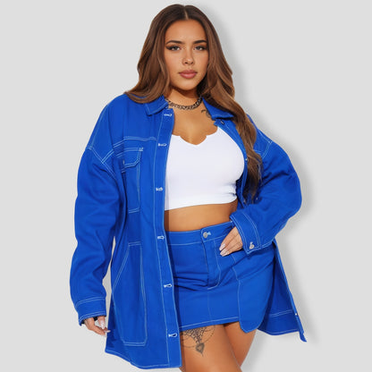 ega Babe Denim Skirt Set