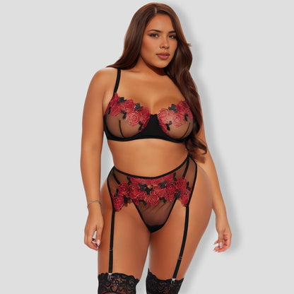 Embroidery Lace 3 Piece Set