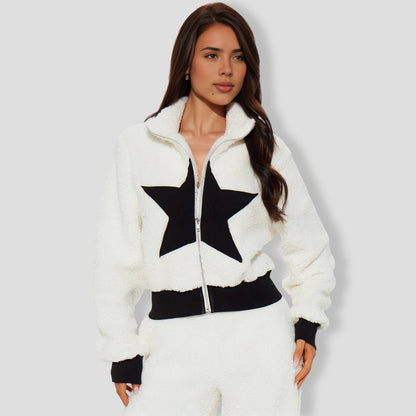 Eternal Star Sherpa Pant Set - Ivory