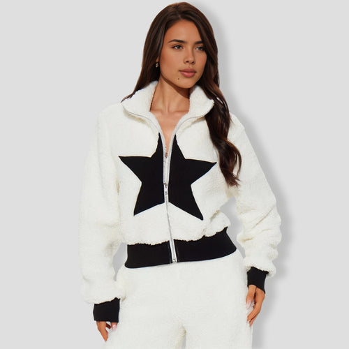 Eternal Star Sherpa Pant Set - Ivory