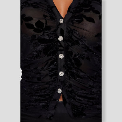 Black Velvet Top