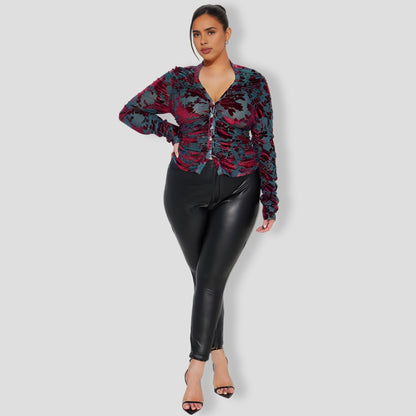 Velvet Top Tealcombo