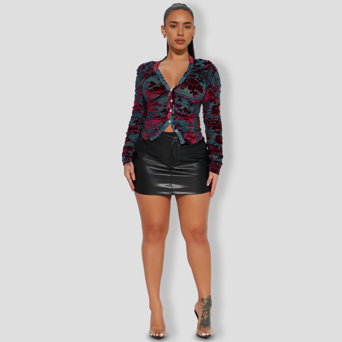 Velvet Top Tealcombo