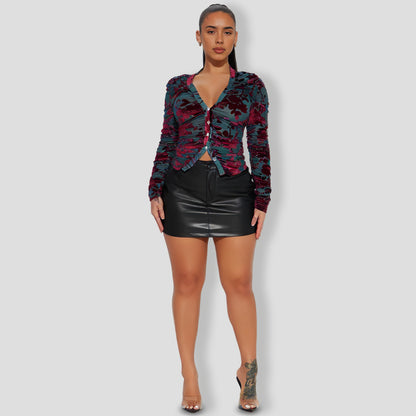 Velvet Top Tealcombo