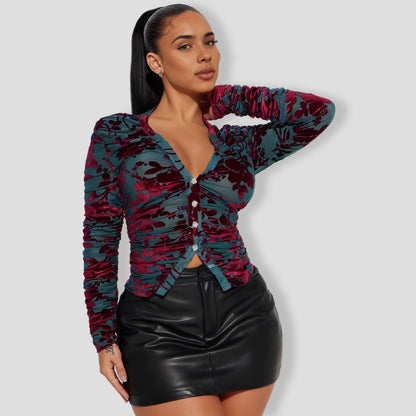 Velvet Top Tealcombo