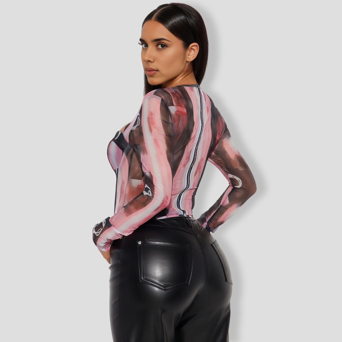 Love Mesh Corset Top