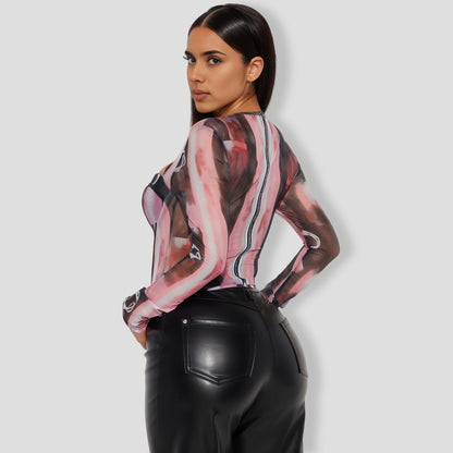 Love Mesh Corset Top