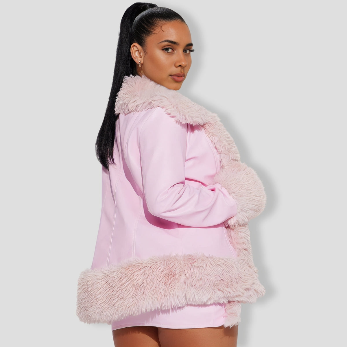 Farrah Micro Mini Skirt Set - Pink