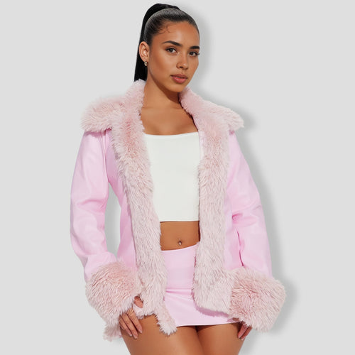 Farrah Micro Mini Skirt Set - Pink