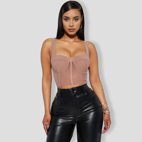 Fine Mesh Corset Top
