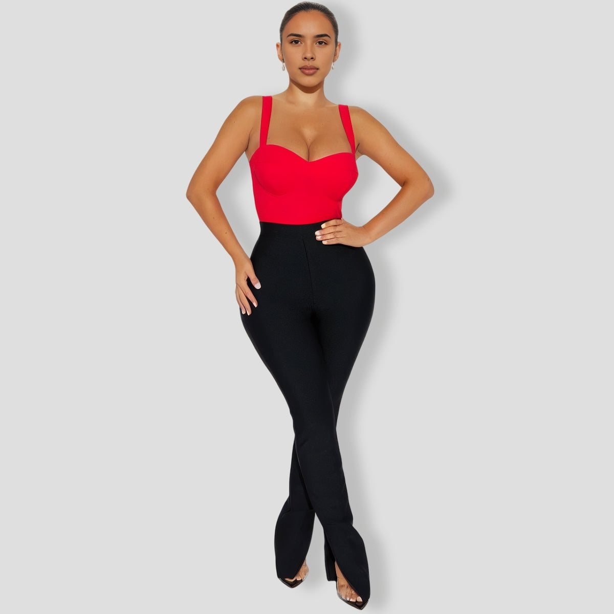 Feeling Romantic Bodysuit - Red