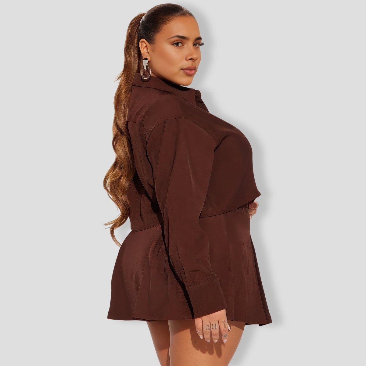Fiona Skort Set - Chocolate