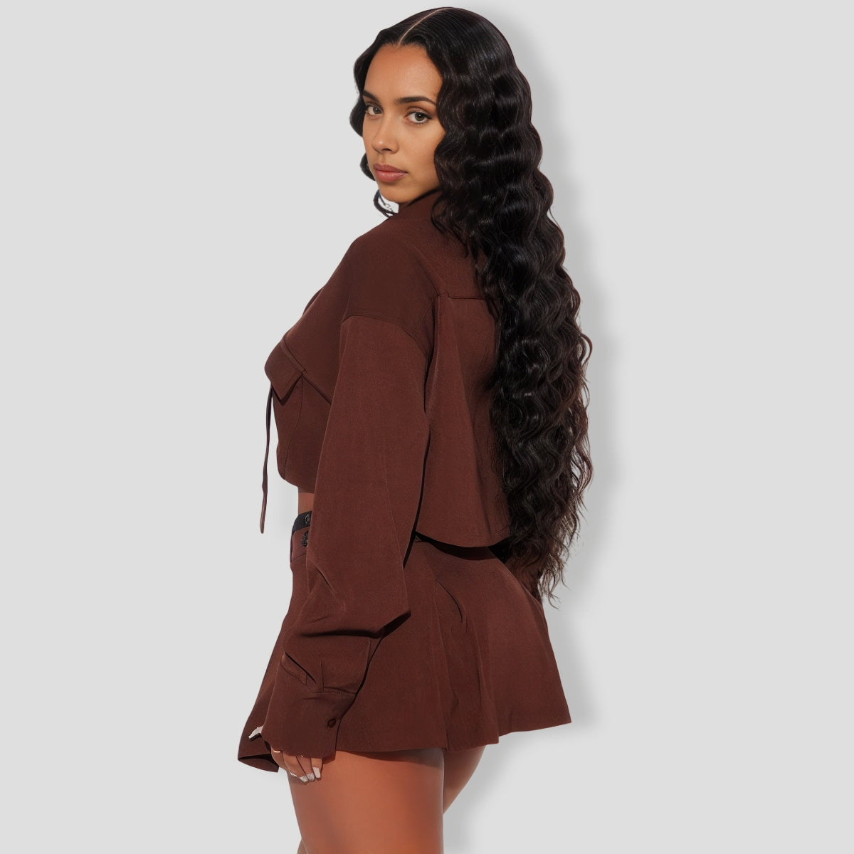 Fiona Skort Set - Chocolate