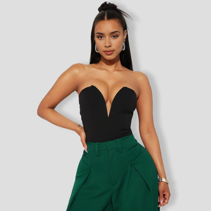 French Kiss Bodysuit - Black