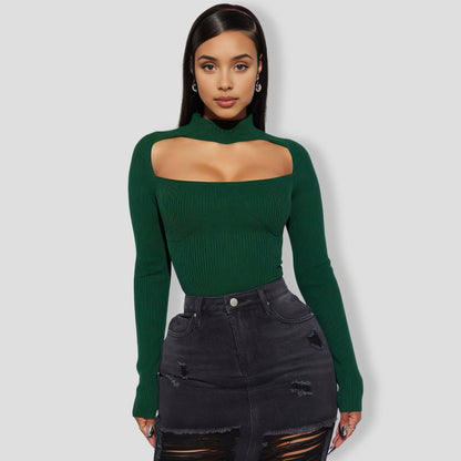 Jodeci Sweater Bodysuit - Hunter