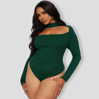 Jodeci Sweater Bodysuit - Hunter