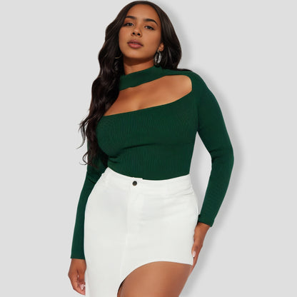 Jodeci Sweater Bodysuit - Hunter