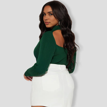 Jodeci Sweater Bodysuit - Hunter