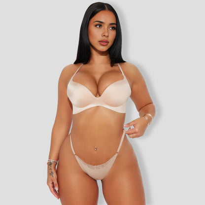 Lace G-String Taupe Panty