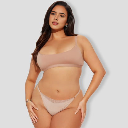 Lace G-String Taupe Panty