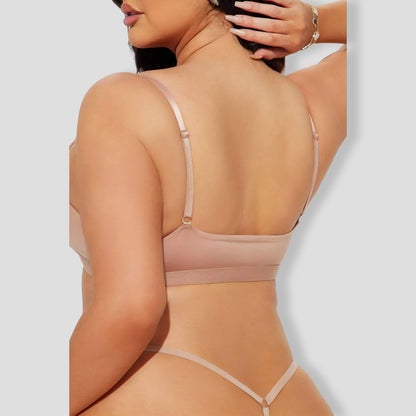 Lace G-String Taupe Panty