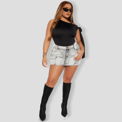 Black Off Shoulder Top