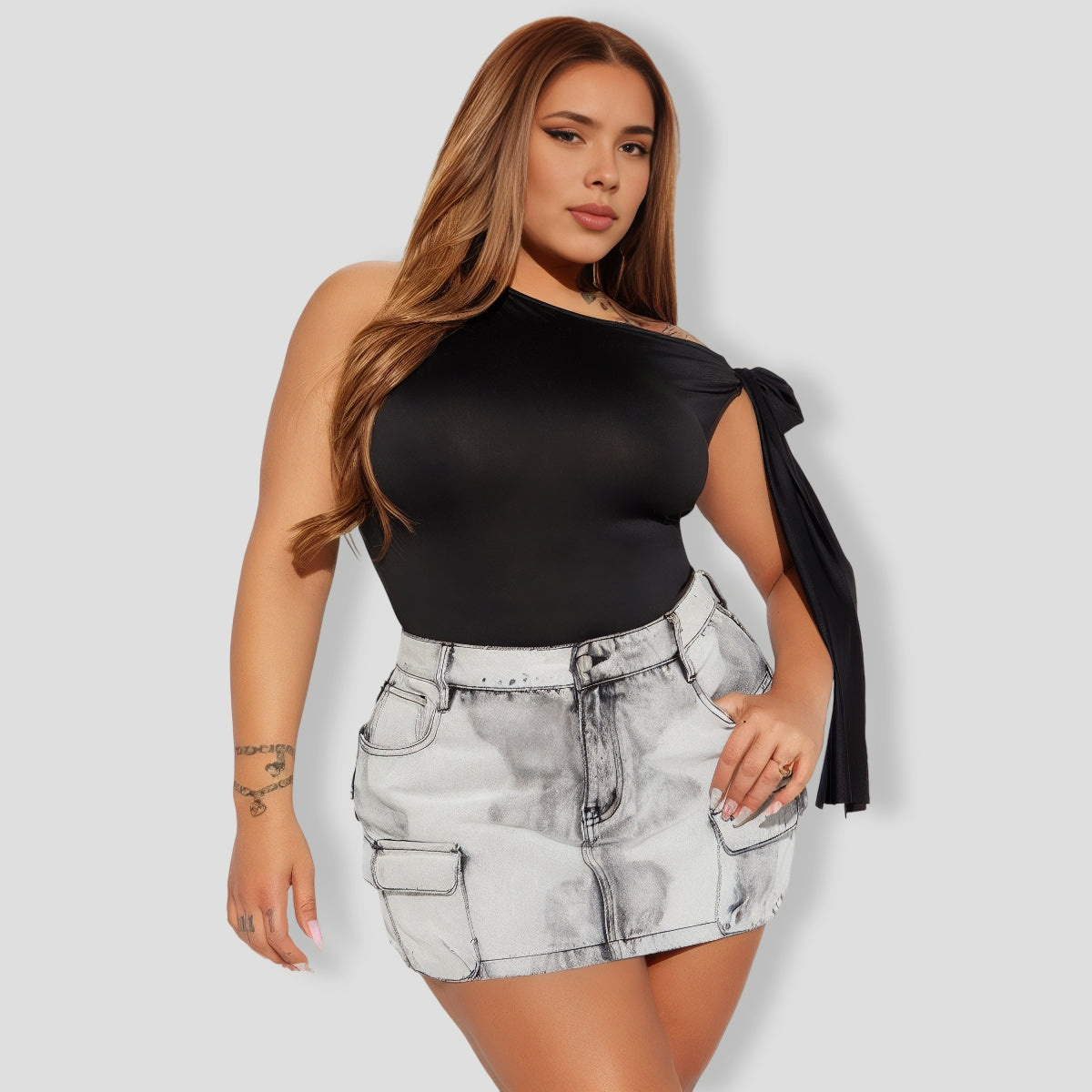 Black Off Shoulder Top