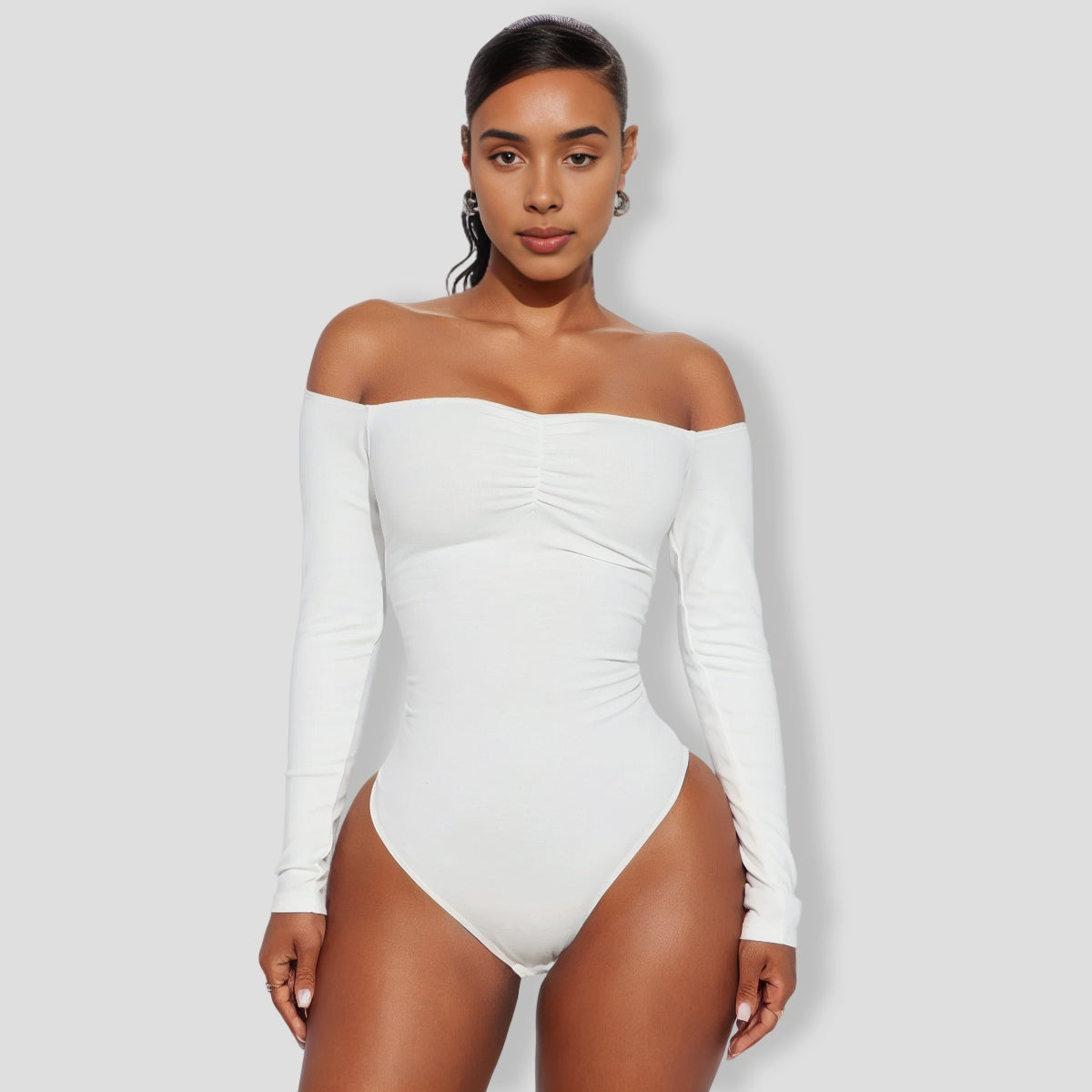 Kelly Off Shoulder Bodysuit - Off White