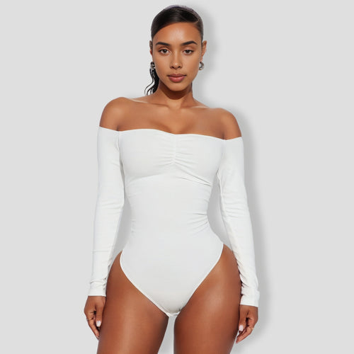 Kelly Off Shoulder Bodysuit - Off White