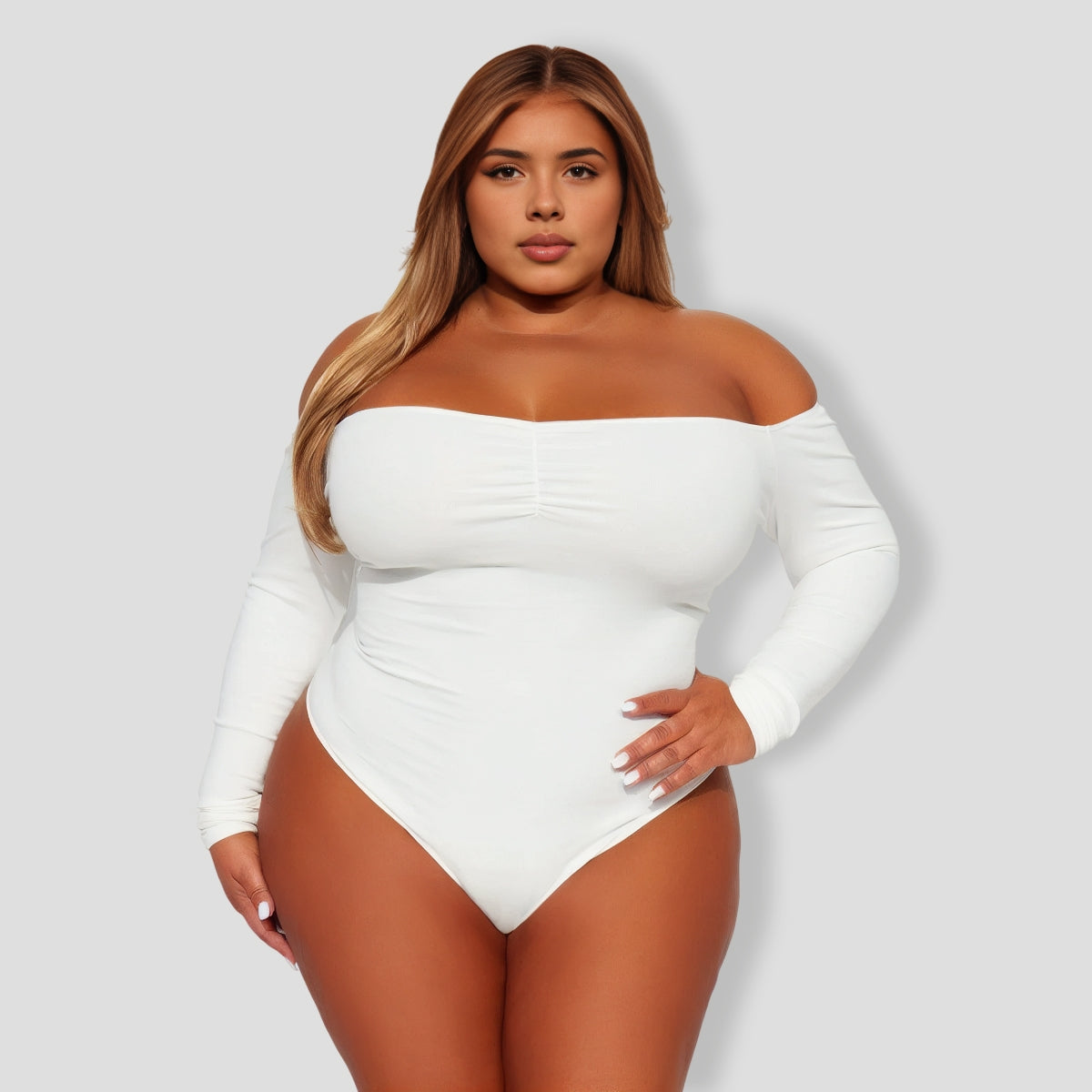 Kelly Off Shoulder Bodysuit - Off White
