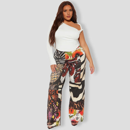 One Shoulder Long Sleeve Top