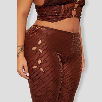 Sheer Velvet Pant Set