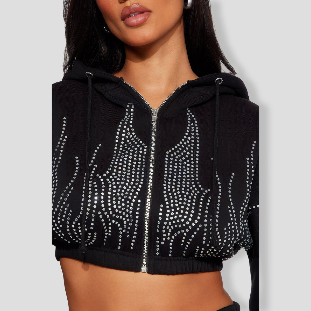 lay Fire Slay Fleece Pant Set - Black