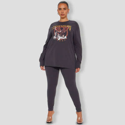 Legendary World Tour Legging Set - Charcoal