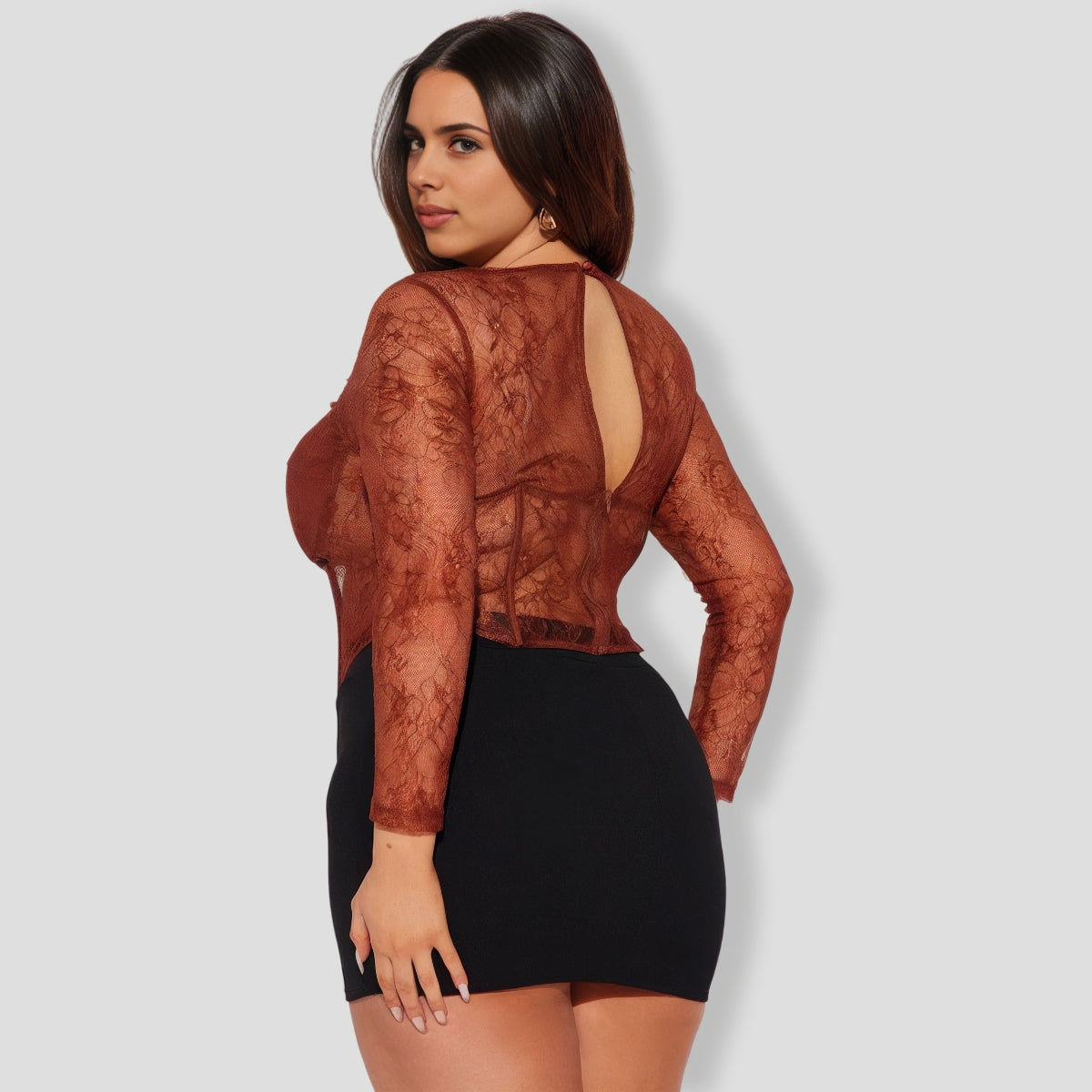 Lingering Feelings Lace Corset Top