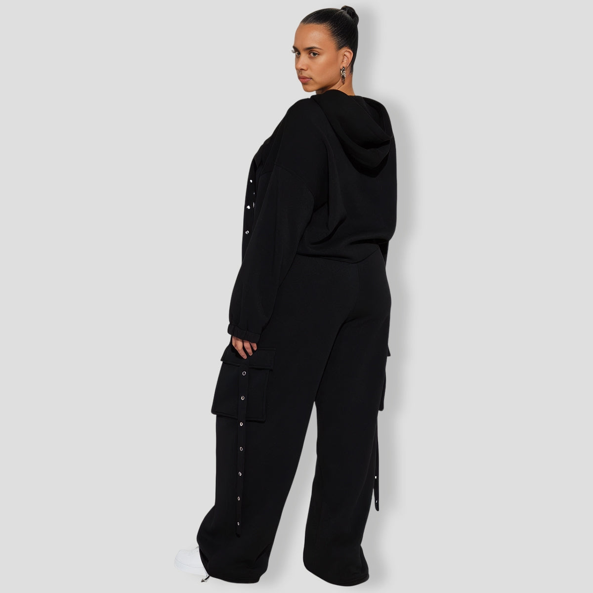 Lizzy Fleece Cargo Set - Black