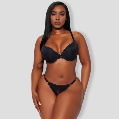 Black Lucky Dragon 3 Pack G-String Panties