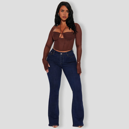 Melanie Mesh Corset Top